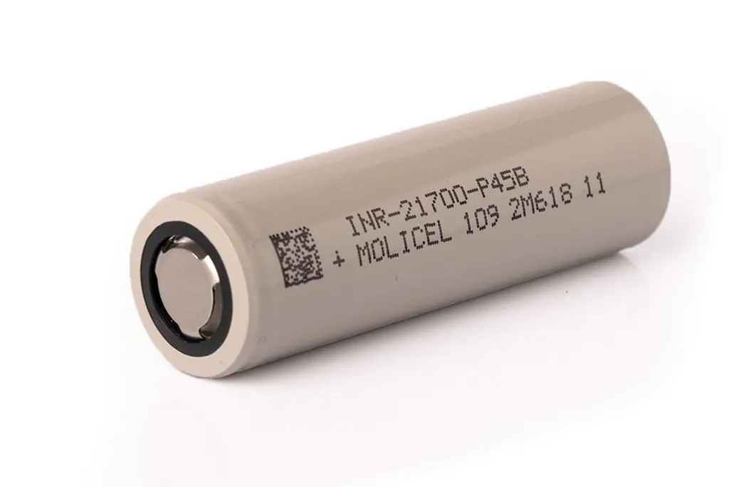 Original 3,7 V Molicel P45B 21700 4500mAh Molicel INR21700 P45B Max 45A Batería de iones de litio de descarga