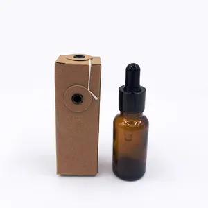 Groothandel 10Ml 30Ml 50Ml Fles Dropper Met Doos Amber Etherische Olie Fles Dropper 1Oz tinctuur Fles