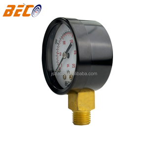 50mm boîtier en acier noir 250Psi Standard Bourdon Tube manomètre manomètre pour <span class=keywords><strong>eau</strong></span> Air GPL gaz carburant fluide - Product Image 4