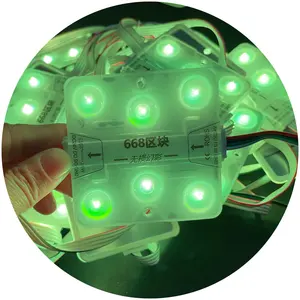 68x68 mét 6 đèn Led ngoài trời không thấm nước IP67 pixel RGB rgbic kỹ thuật số ma thuật lập trình IP68 DC24V LED MODULE cho hộp đèn