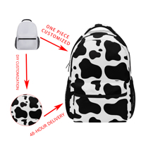 Sacs à dos étudiants personnalisés à motifs, grande capacité, en polyester imperméable, avec compartiment pour ordinateur et bretelles courbées