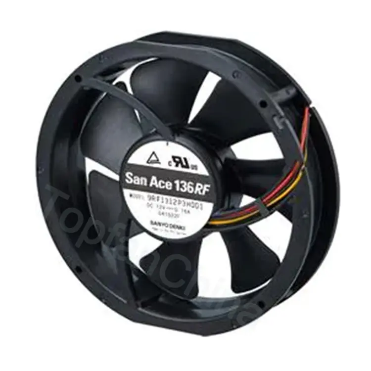 Reversible Flow Fans 136mm San Ace 978-9RFA1324P3H001 Round 136 x 28 mm Exhaust Brushless DC Fan