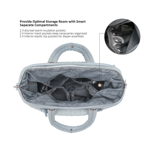 Bolsa de Viaje <span class=keywords><strong>para</strong></span> Maternidad y Bebé, Bolsa de Transporte <span class=keywords><strong>para</strong></span> <span class=keywords><strong>Cochecito</strong></span> de Gran Capacidad, Material de Poliéster con Diseño de Patchwork - Product Image 5