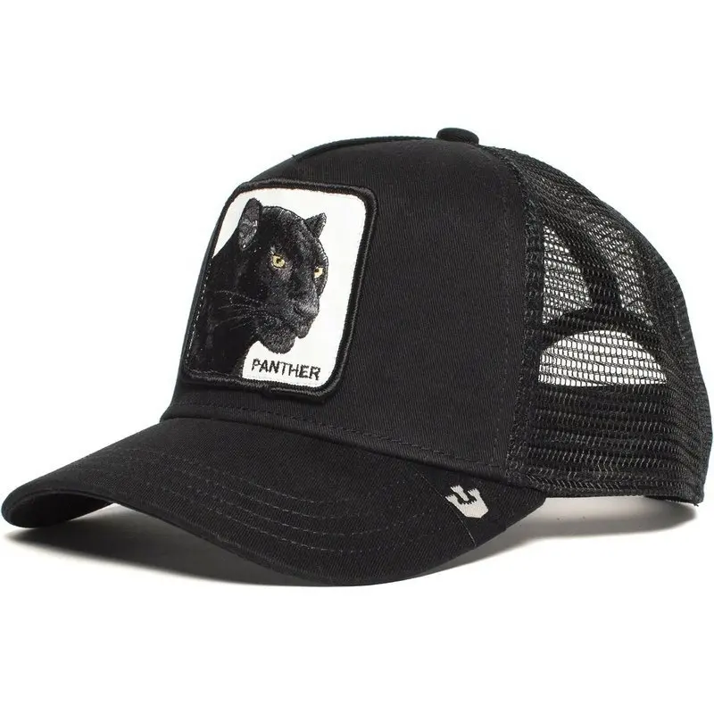 Wholesale Custom High Quality Animal Patch Baseball Hats Animal Mesh Trucker Hat For Men