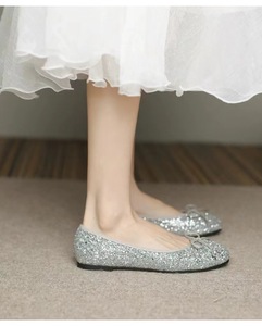 Nuove <span class=keywords><strong>Ballerine</strong></span> in <span class=keywords><strong>Pelle</strong></span> da Donna con Fiocco, Punta Tonda, Slip-On, Suola Flessibile in Gomma, Scarpe Casual - Product Image 5