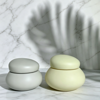 Conteneur cosmétique en plastique mat personnalisé avec logo couleur, emballage de crème, pots uniques brillants pour gommage au sucre et beurre corporel