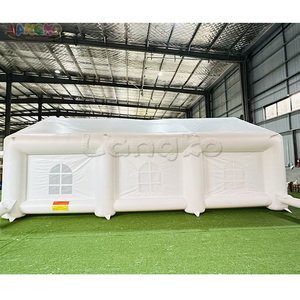 Tente de <span class=keywords><strong>camping</strong></span> gonflable imperméable en PVC/Oxford, tente de réception blanche - Product Image 1