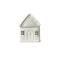 Diffuseur de brûleur à huile en céramique blanc Gingerbread House Diffuseur d'arôme en céramique de parfum d'huile essentielle