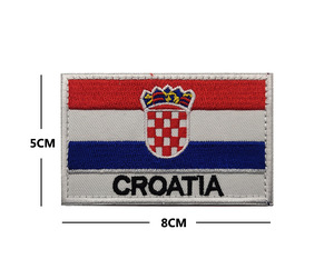 Оптовая продажа 8*5 см двухсторонняя петля с крючком вышивка флагами патчи Восточно-западных южных и центральных европейских стран - Product Image 6