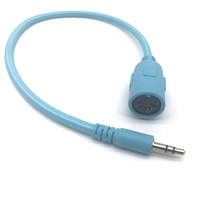 Câble Audio stéréo MIDI vers femelle, prise en charge din, longueur 50cm et 3.5mm, 5 broches