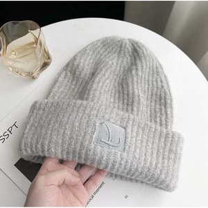 Women's Knitted <b>Hat</b> Winter Warm Windproof Beanie 58-60cm Casual Style For Adults - Product Image 2