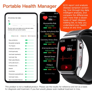 ECG Health <strong>Smartwatch</strong> Blood Pressure Heart Rate Blood Oxygen Body Temperature Sleep Tracking IP65 2.10 Inch IPS LCD Touchscreen - Product Image 4