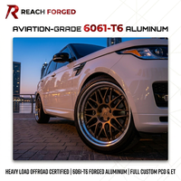 Jantes monobloc forgées multi-rayons certifiées pour charges lourdes, à déport profond, couleur bronze, pour Range Rover Sport SUV de luxe