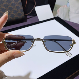 European American Style Low Rim <b>Square</b> <b>Sunglasses</b> UV400 Unisex Sun Protection PC <b>Frame</b> Type 3 Sunshades - Product Image 1