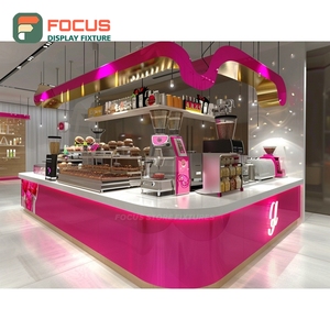 Luxury Coffee Display Cabinet Glass Front Bean Product <b>Walnut</b> Base Cafe Display Cabinet - Product Image 3