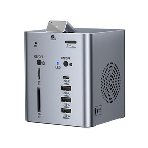 Nueva Estación de Acoplamiento Tipo C Super Patentada para Escritorio con Cámara de <span class=keywords><strong>200W</strong></span>, Doble Canal para Altavoz, 10 Puertos USB 3.0 con Altavoz - Product Image 1