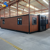 Fournisseur chinois personnalise des maisons conteneurs extensibles et pliables de 20/40 pieds, maisons préfabriquées avec chambre, maisons pliantes