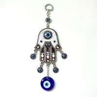 Ornements en alliage de main de Fatima moderne de haute qualité vente d'usine coloré mauvais œil turc bleu oeil bijoux pour métal