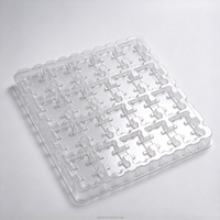 Plateau sous vide thermoformé ESD sur mesure, fabriqué selon les dessins, plateau en plastique antistatique pour composants électroniques et matériel de précision
