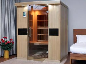 <span class=keywords><strong>Sauna</strong></span> de jardín de infrarrojo lejano de diseño moderno para 4 personas, <span class=keywords><strong>sauna</strong></span> de vapor seco para exteriores con certificación ETL, con madera maciza de cicuta, Compra ahora - Product Image 5