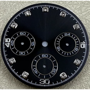 Esfera de Reloj Panda Diamond Face de 29.5mm, Multifunción, Cronógrafo, Nuevo Movimiento de Cuarzo, Accesorios para Piezas de Reloj VK63 - Product Image 5