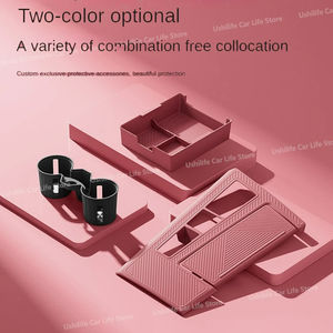 Pour <span class=keywords><strong>Audi</strong></span> A6 S6 RS6 C8 A7 S7 <span class=keywords><strong>RS7</strong></span> 4K8 2019-2025, coussin en silicone pour panneau de commande central de voiture, coussin en silicone pour porte-gobelet de commande central - Product Image 6