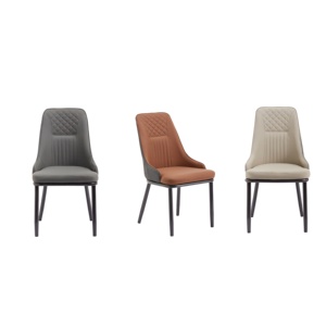 Ghế ăn bằng da PU cao cấp hiện đại với đệm ngồi mềm mại và lưng tựa chắc chắn, dùng cho nhà ở, nhà hàng, thương mại - Product Image 6