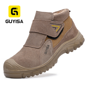 Bottes de sécurité GUYISA, nouvelle mode d'hiver, norme européenne, embout en acier, série soudeur, bottes de sécurité pour hommes - Product Image 1