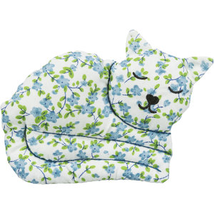 Peluche Morbido a Forma di Gatto con Motivo Floreale da 13 Cm per Animali Domestici - Product Image 4