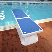 Pool-Sprungbrett für Einbau-Schwimmbecken aus Fiberglas mit Quarzoberfläche