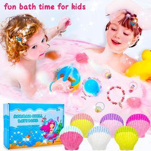 <span class=keywords><strong>Bombes</strong></span> de bain pour enfants Shell avec bracelet et bague surprise, <span class=keywords><strong>bombes</strong></span> effervescentes naturelles douces et véganes, ensemble cadeau de jouets de bain amusants pour <span class=keywords><strong>les</strong></span> <span class=keywords><strong>petites</strong></span> filles - Product Image 5