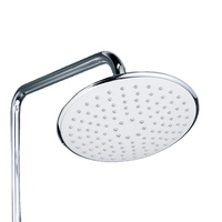 Pommeau de douche pluie de haute qualité et haute pression, rotatif à 360 degrés, grand panneau de 9 pouces, en plastique ABS, rond, chromé