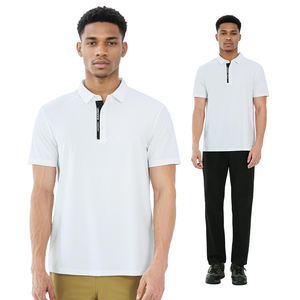 Camisetas de polo atléticas de ajuste moderno que absorbe la humedad bordadas personalizadas, ajuste de golf de uso diario - Product Image 2