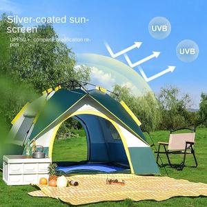 Tente de camping haut de gamme quatre <span class=keywords><strong>saisons</strong></span>, une chambre, monocouche, avec revêtement argenté anti-moustiques, imperméable 1000-1500mm, en promotion - Product Image 4