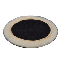 Disque de polissage en laine à indentation de 3'', 5'', 7'' type boucle, grain grossier 240 pour carrosseries de voitures, compatible avec les meuleuses d'angle, pour l'esthétique automobile