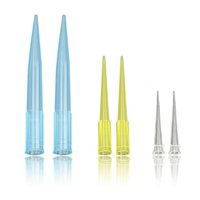 Pointes de Pipette équipement de laboratoire bleu et blanc, 1ml, 200ul, en plastique, diamètres: jaune, extérieur, 1ml