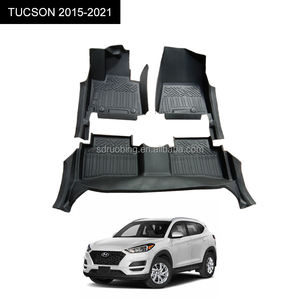 Alfombrillas de Coche 5D TPE de Cobertura Completa, Impermeables, Antipolvo, Fáciles de Limpiar, RUOBING de Lujo, 3.5mm de Grosor para <span class=keywords><strong>Tucson</strong></span> 2015-2016, <span class=keywords><strong>Interior</strong></span> - Product Image 1