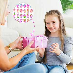 Juguete Antiestrés Personalizado - Llavero de Pascua con Forma de Conejo, Huevo y Zanahoria de Silicona - Juguetes Sensoriales para Presionar con los Dedos - Product Image 3