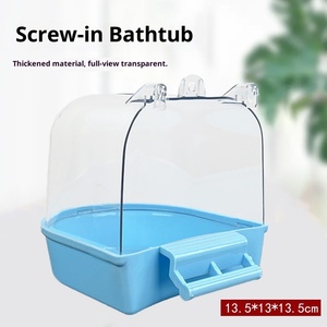 Nuevo Dispositivo de Baño para Aves de Corral, Caja de Baño Transparente de Plástico para Urracas, Periquitos, Cotorras y Agapornis - Product Image 2
