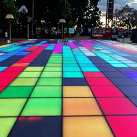 Piste de danse LED IP67 avec contrôle DMX512, panneau à changement de couleur pour soirées DJ/discothèques, jeux et divertissements pour adultes