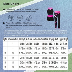 Conjunto Deportivo Personalizado de Alta Calidad para Niñas de 6 a 16 Años, para Entrenamiento, Ejercicio, Yoga, Correr, Ciclismo, Gimnasia, Proveedores de Ropa Deportiva - Product Image 6