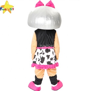 Costume de mascotte Funtoys Lo.L pour fille, diva, poupée, costume de dessin animé personnalisé déguisement Halloween Traje pour adulte - Product Image 4