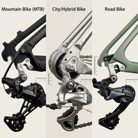 Support de dérailleur arrière universel en alliage d'aluminium pour vélo, crochet de cadre de remplacement pour VTT et vélo de route