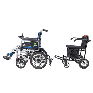 Marcheur 2 sièges Moteurs puissants Grande capacité de marche réglable 8 roues Fauteuil roulant électrique léger pliable - Product Image 1