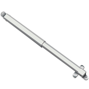 Tige de support hydraulique 80N 150N, vérin à gaz pour porte, usage intérieur, gris clair, acier laminé à froid, placage chrome - Product Image 2
