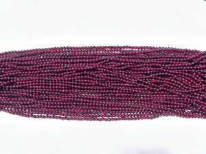 Dark <b>Red</b> Round Stone <b>Beads</b> for Bracelet Making 8mm Approx Strand 20cm Gemstone Supplies - Product Image 6