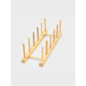 Organizzatore di stoccaggio in legno di gomma con supporto per la gestione delle sfere a 5 scomparti - Product Image 1