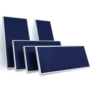 Kolektor Panel Surya Pelat Datar Titanium Biru Efisiensi Tinggi untuk Pemanas Air Tenaga Surya Kolektor Pelat Datar