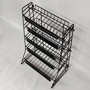 Rak <span class=keywords><strong>Display</strong></span> permen karet meja kawat logam 4 tingkat toko ritel - Product Image 4