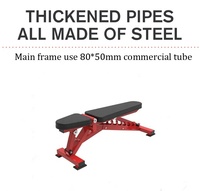 Nouveau Banc de Musculation Commercial en Métal Réglable avec Poids, pour Sit-ups et Hyperextension, Idéal pour la Musculation